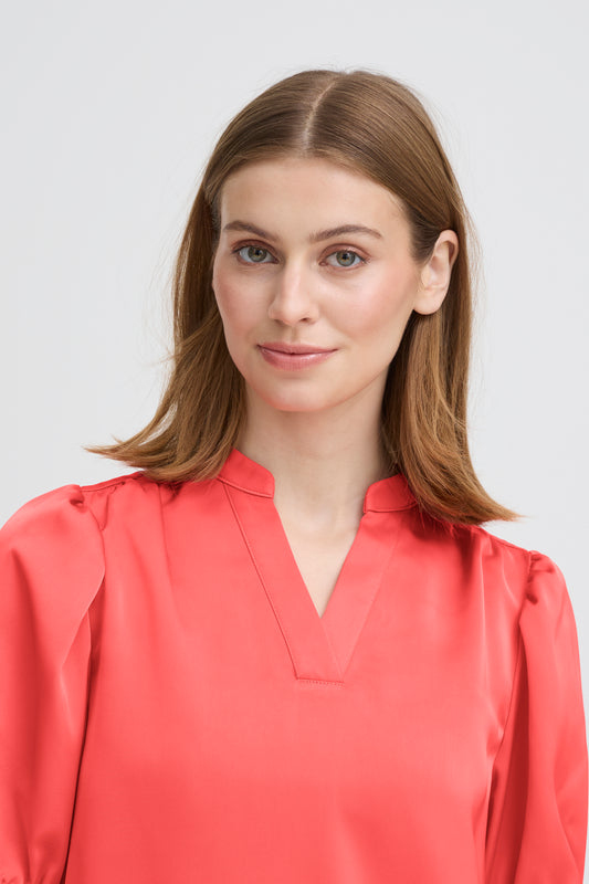 IC LETTA Shirt - Teaberry rød