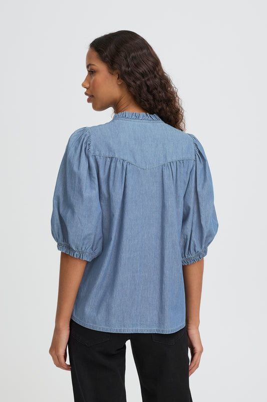 IC ANCEY Shirt - denim - washed medium blue