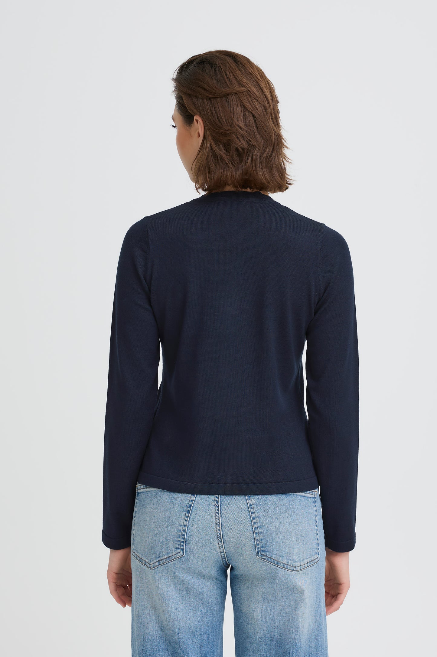 IC Luls O-neck Cardigan - marine