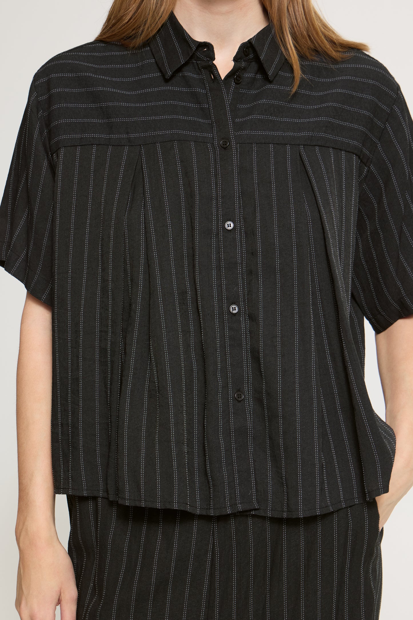 IC Fienna shirt - black/white stripes