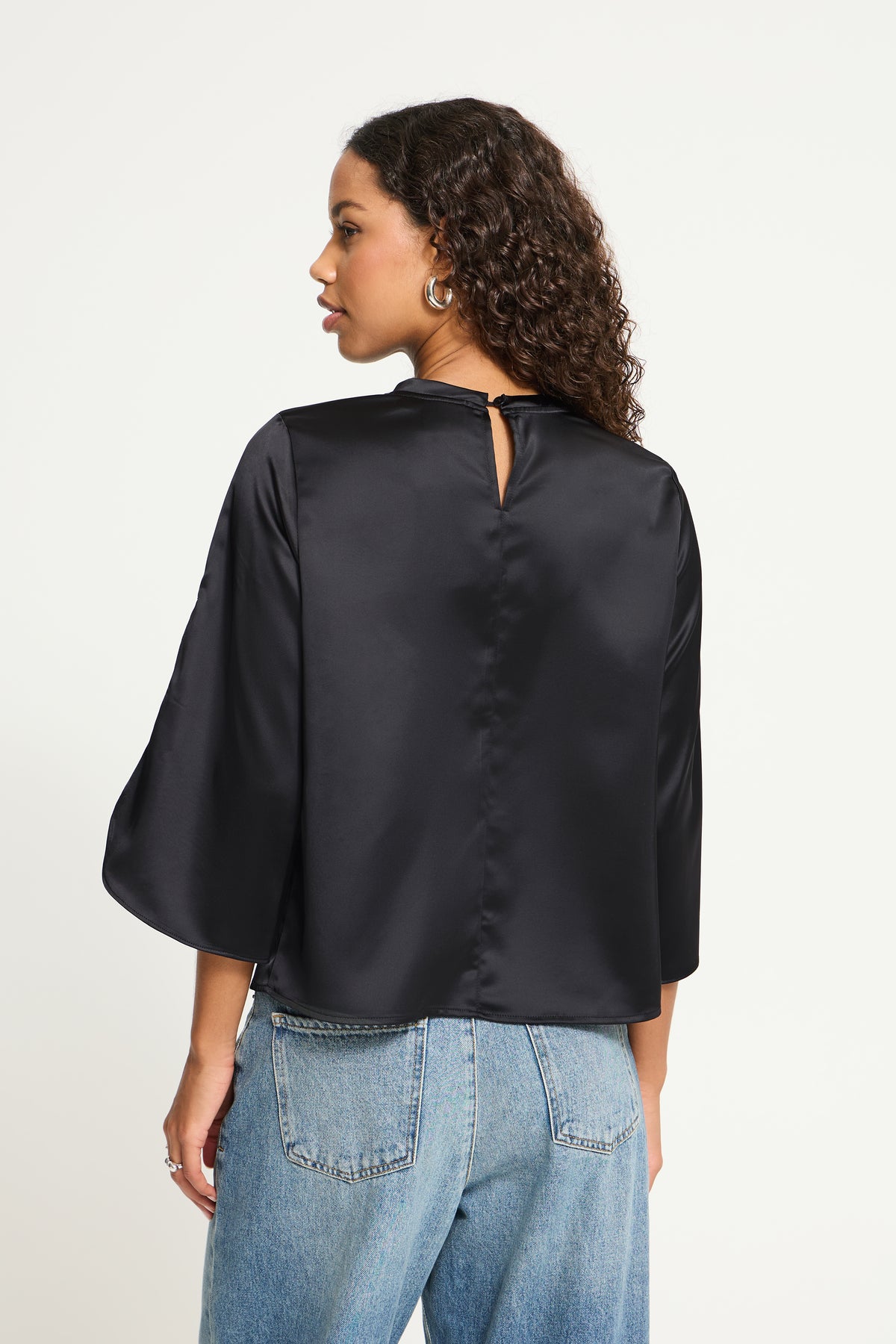IC RUTH MS BLOUSE - BLACK M/SLIDS I ÆRME