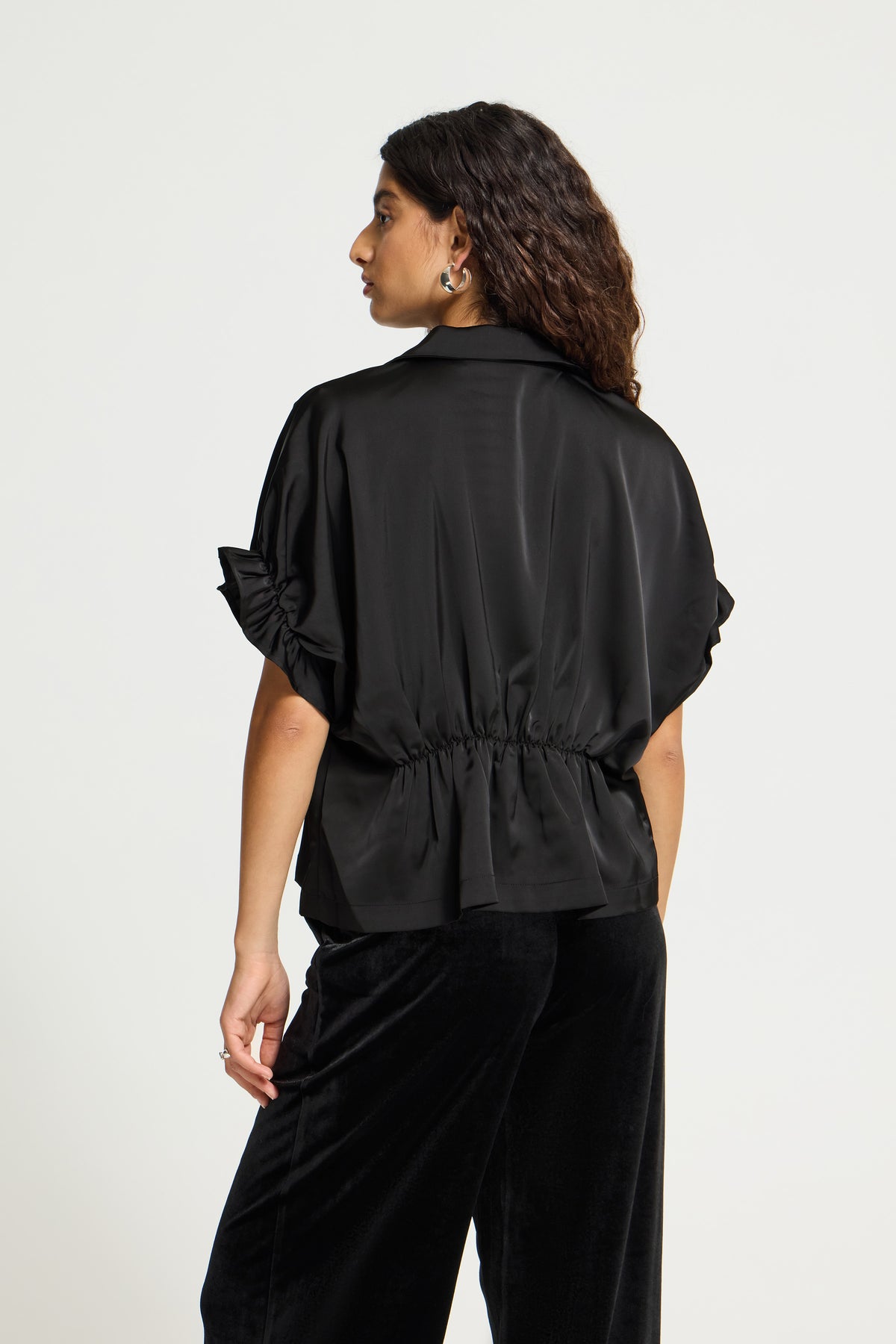 IC LETTA THIN SH2 - Shirt - black