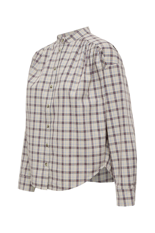 IC COLOMO SHIRT - Oyster Gray - brun tern