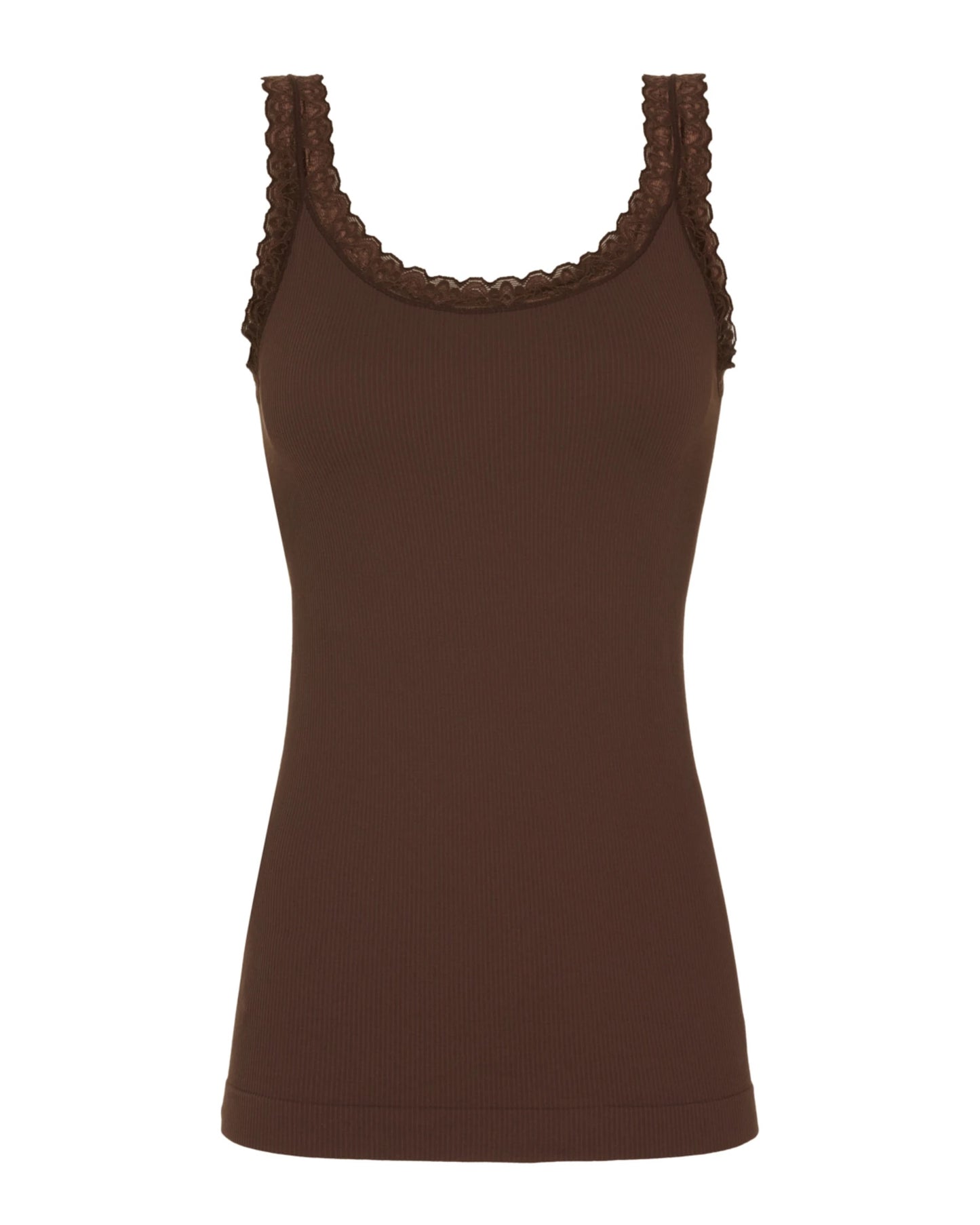 TS Frida rib Top - Cioccolato