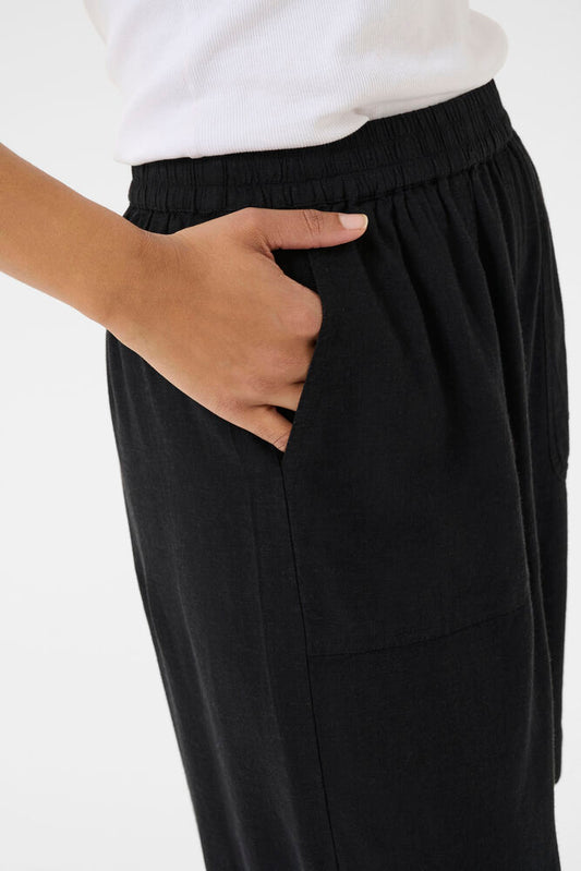 KA Milia hør Shorts - black