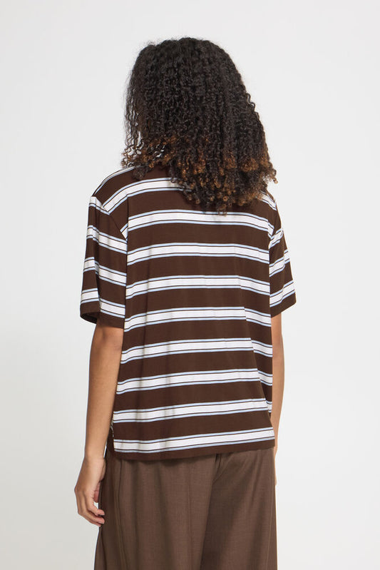 IC REBETTA SS - T-shirt stribet