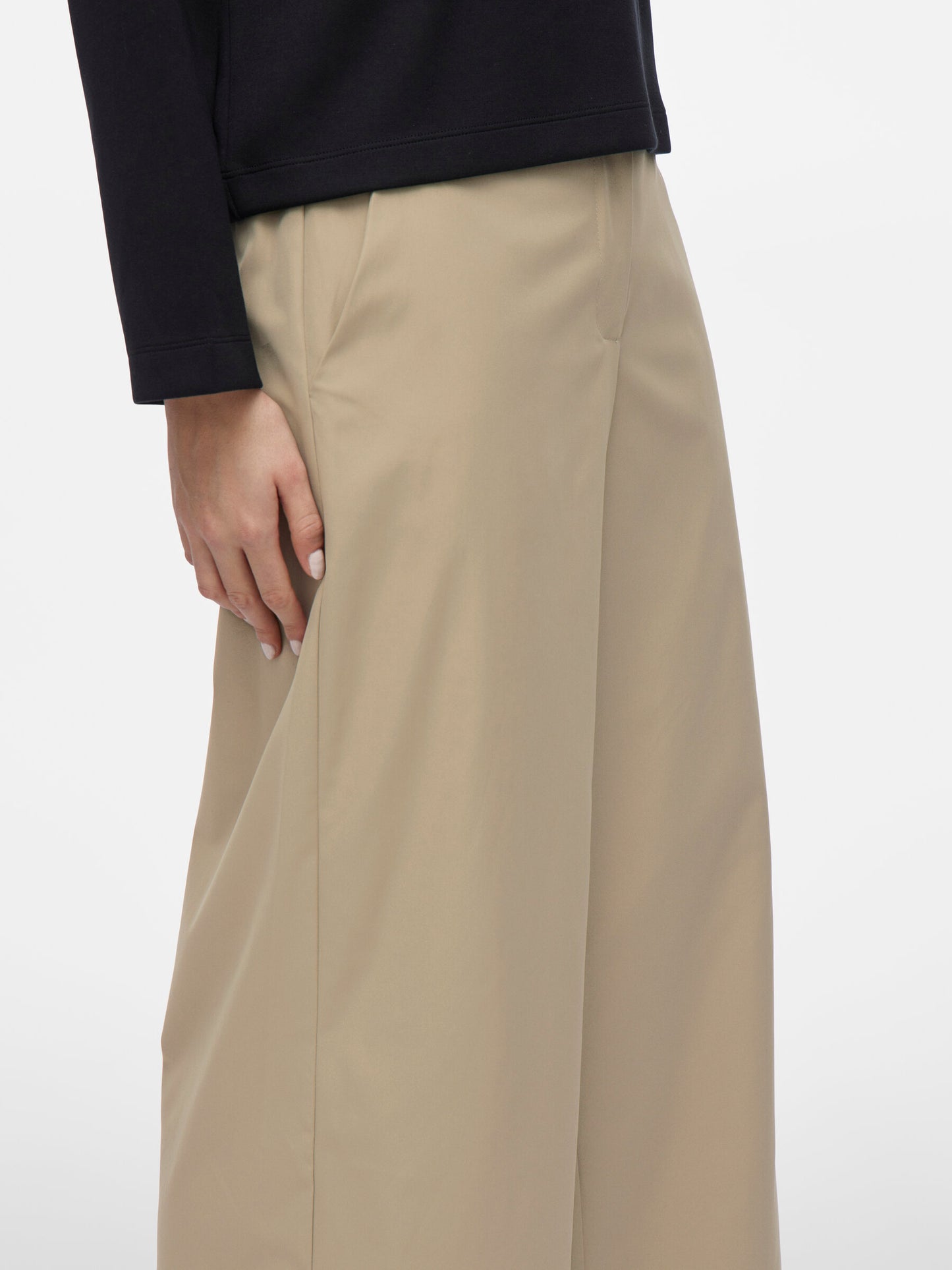 VL Visefrida 7/8 fold up pants - beige green