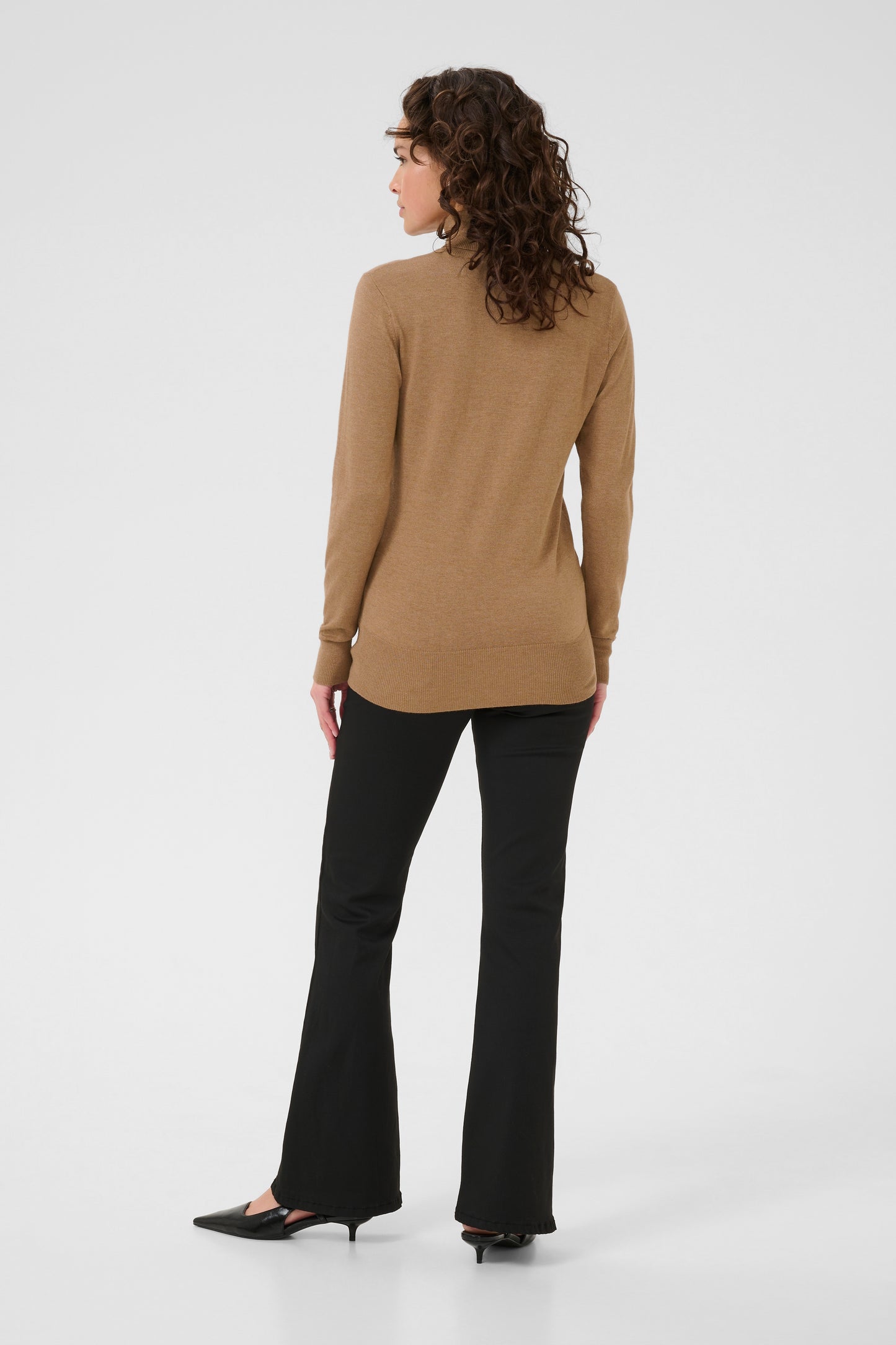 KA Astrid Roll Neck - brun