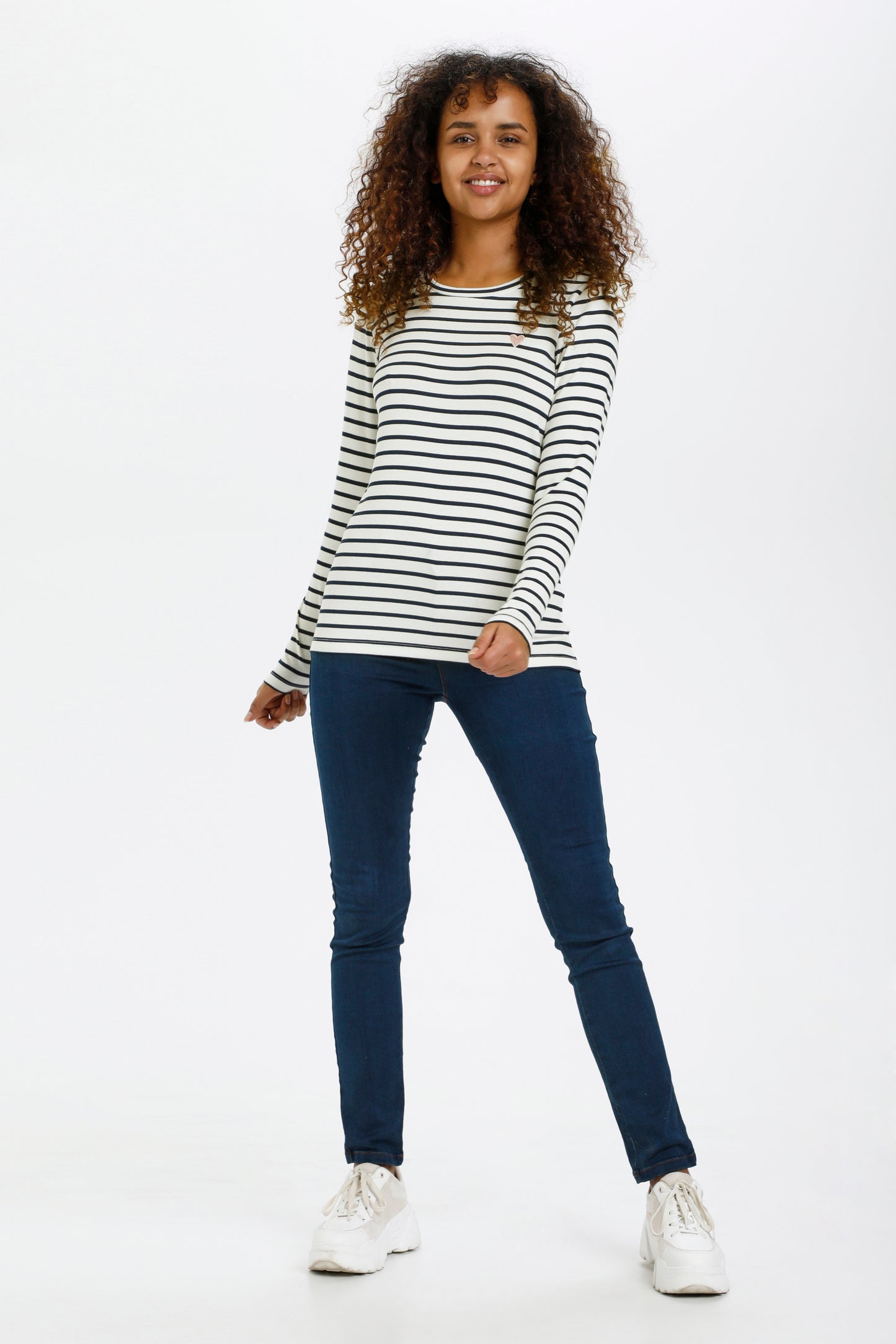 KA Liddy T-shirt - hvid/marine