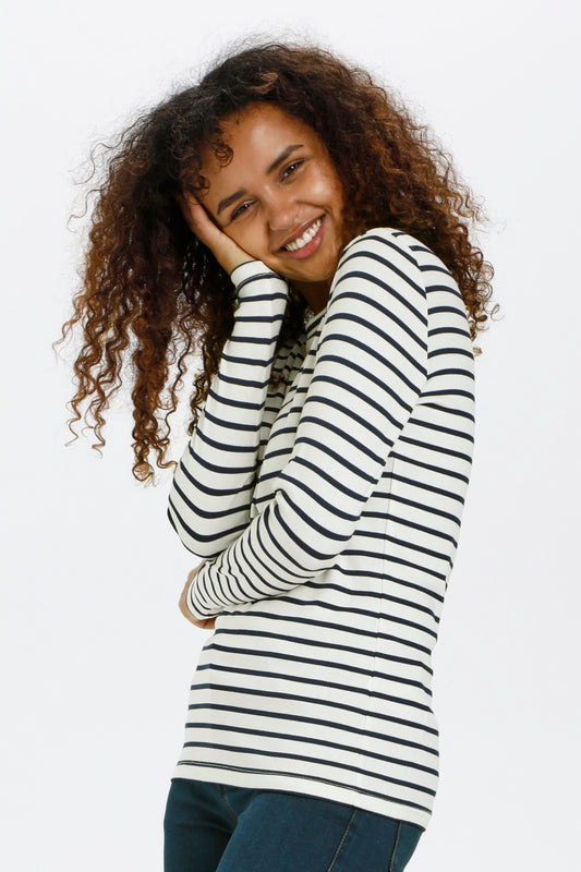 KA Liddy T-shirt - hvid/marine