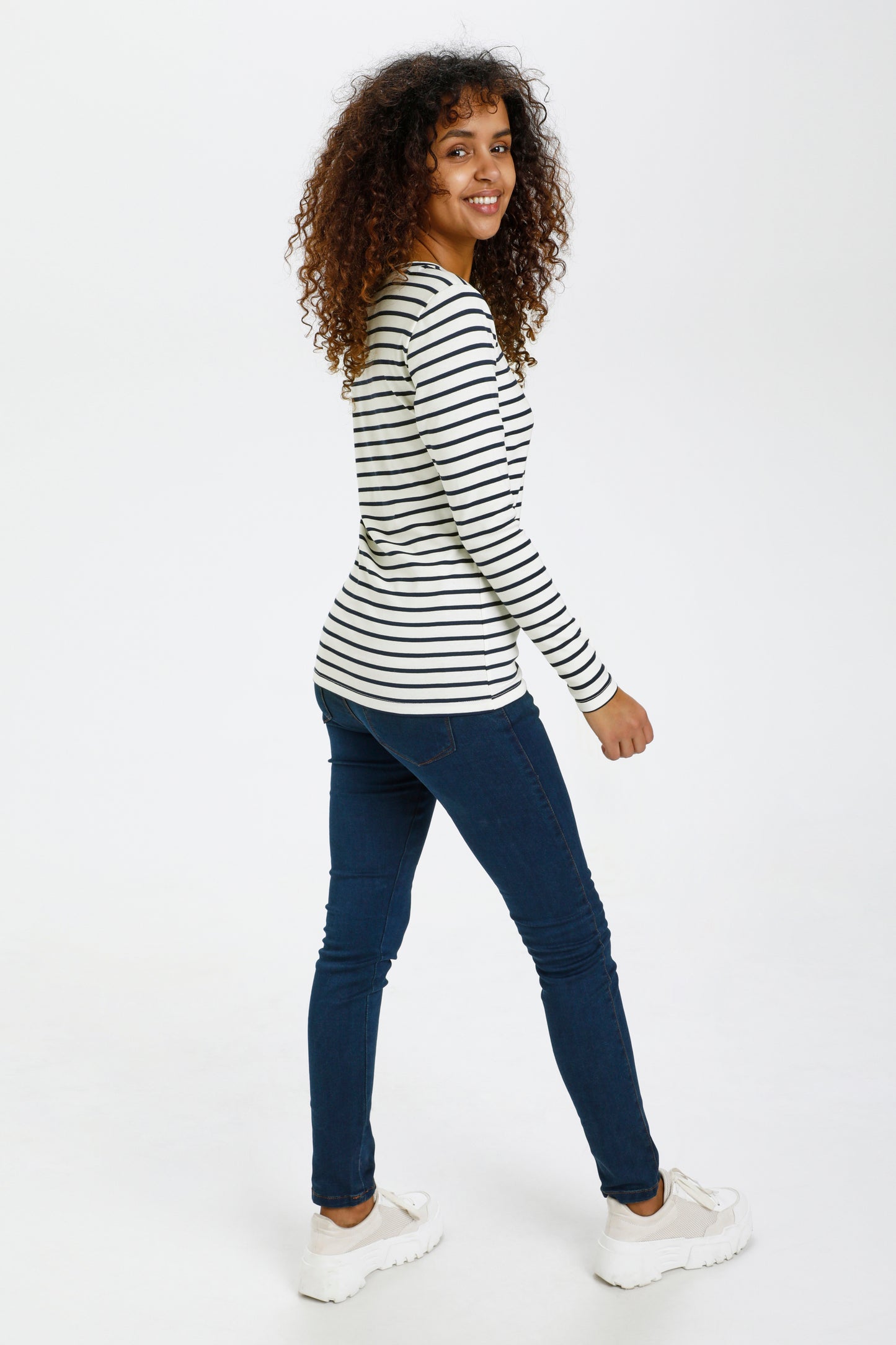 KA Liddy T-shirt - hvid/marine