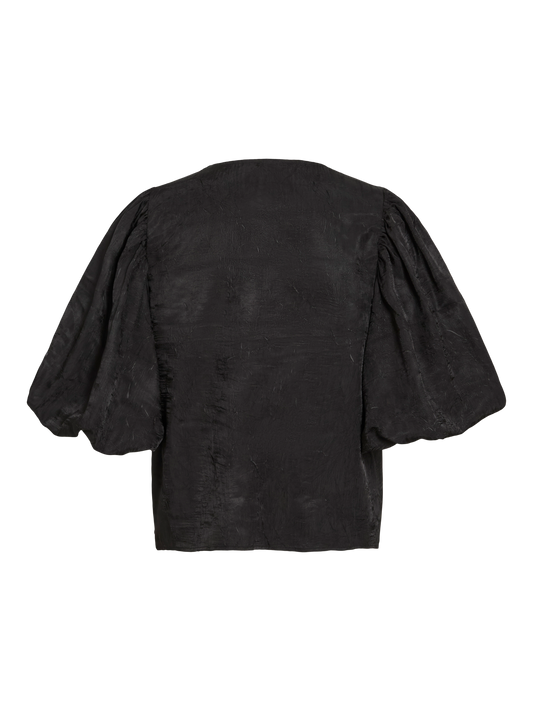 VL VIMABELL 2/4 TOP - sort m/silver knapper