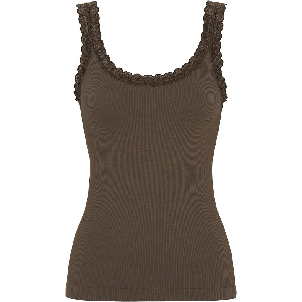 TS Frida Rib Top - Noce