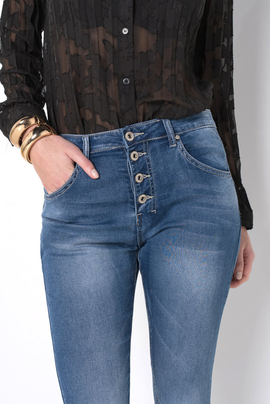 PdJ Bukser – mellemblå – 90109-B