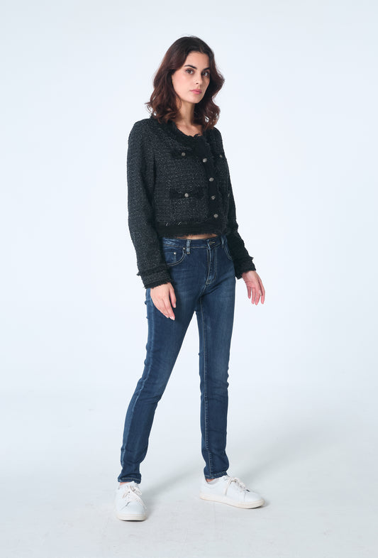 PdJ bukser - mørkeblå m/lynlås - A90109