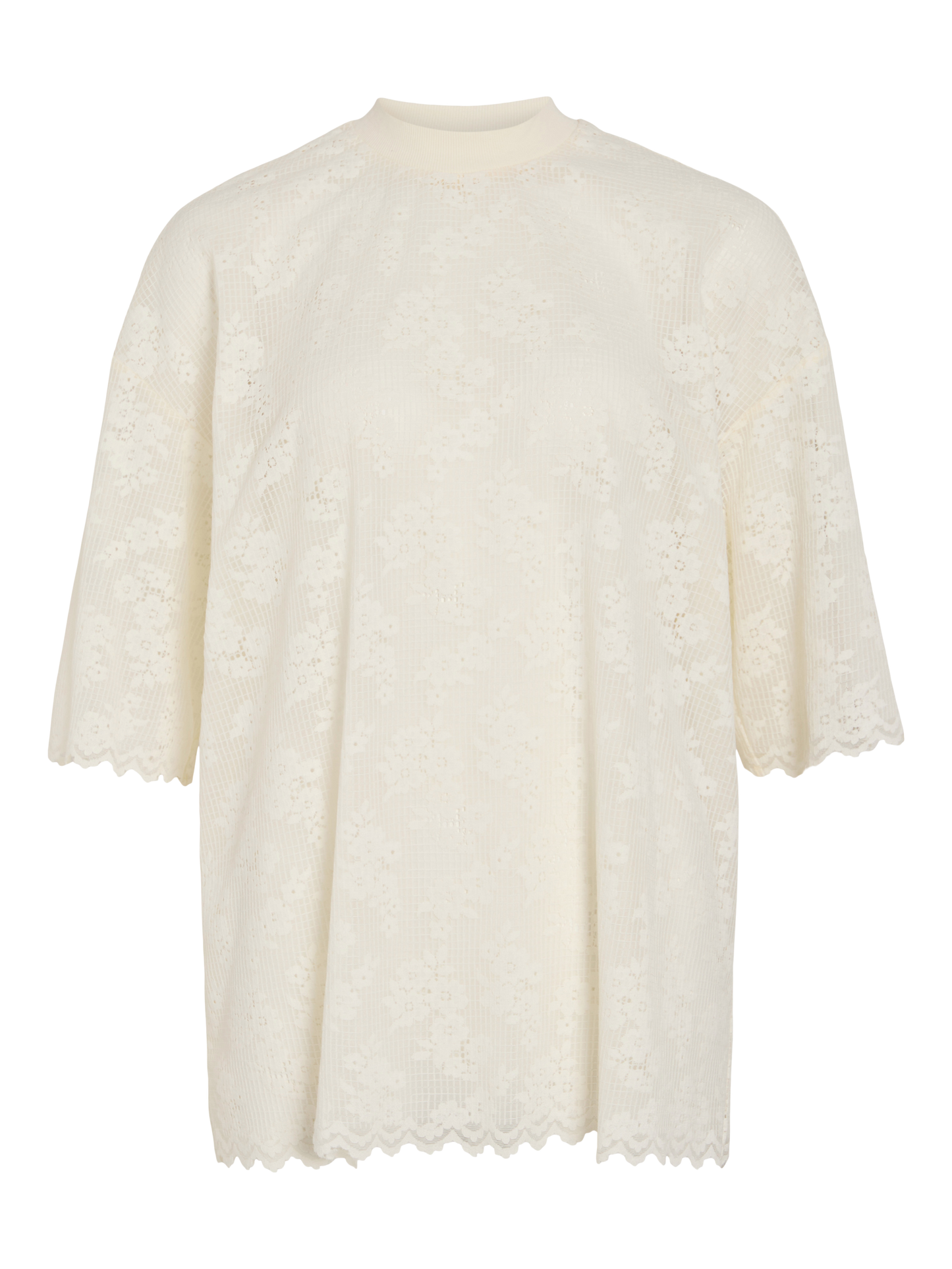 VL Vikolo 3/4 lace T-shirt - beige