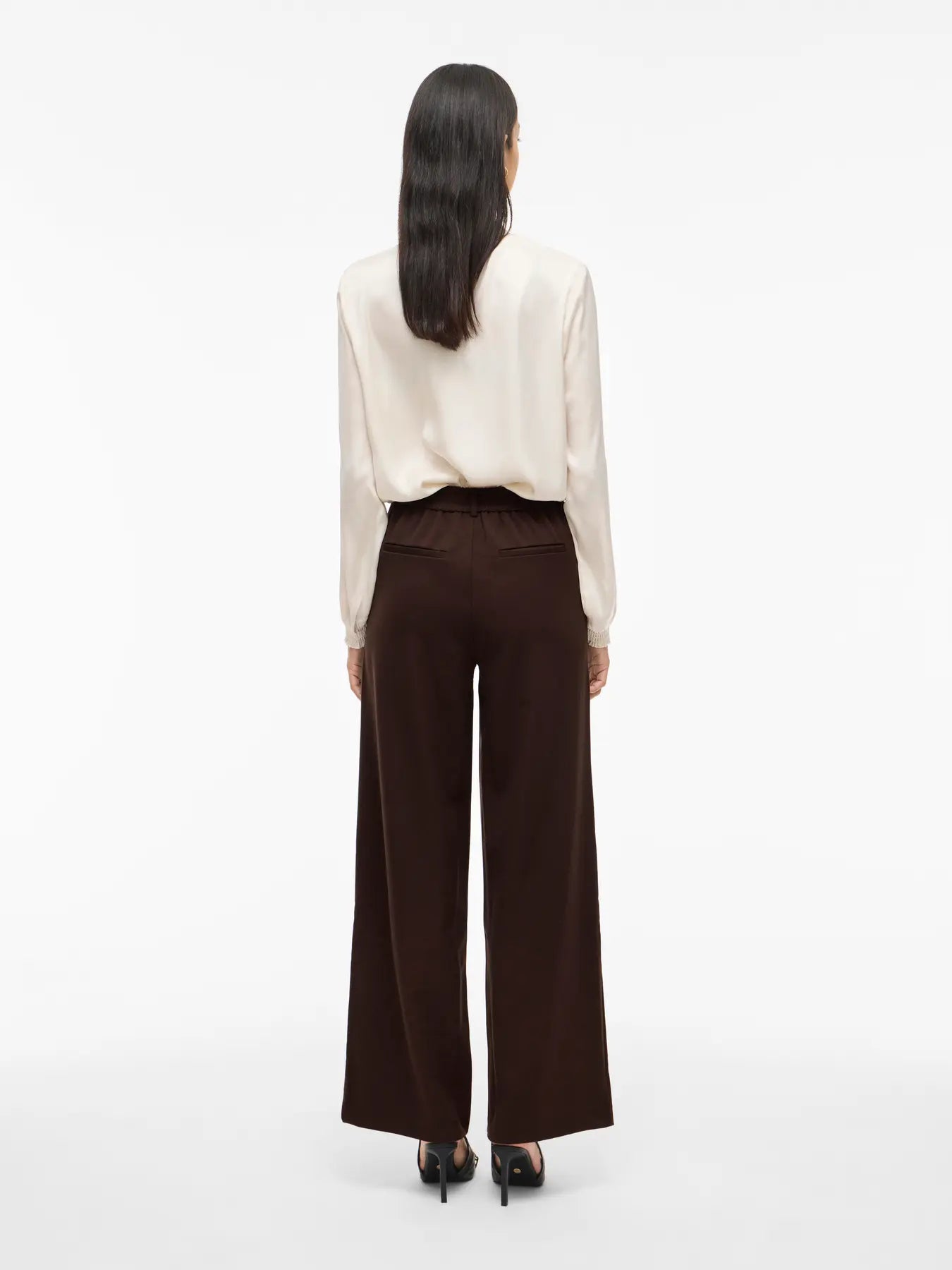 VL VIVARONE HW WIDE PANT - chokolate