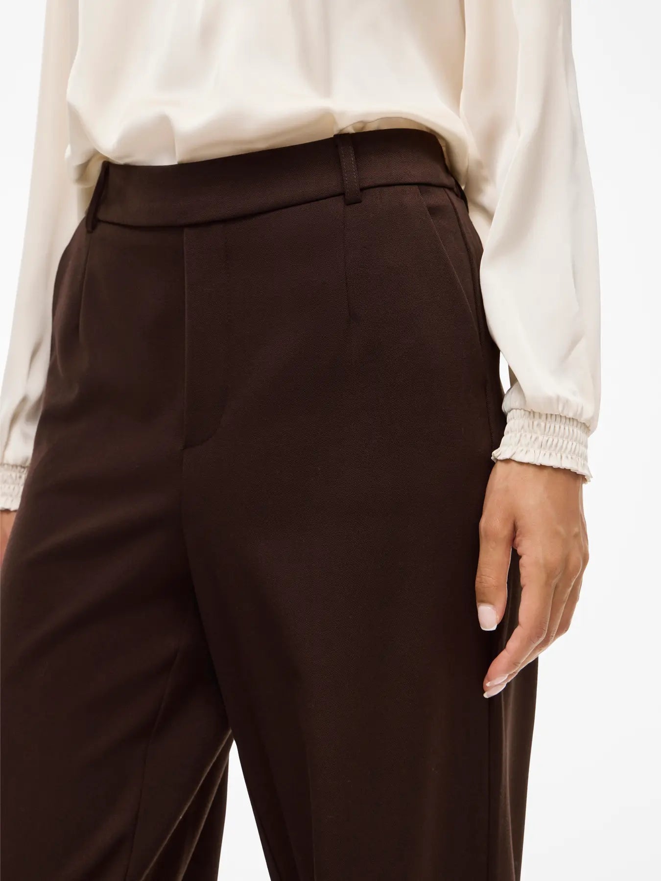 VL VIVARONE HW WIDE PANT - chokolate