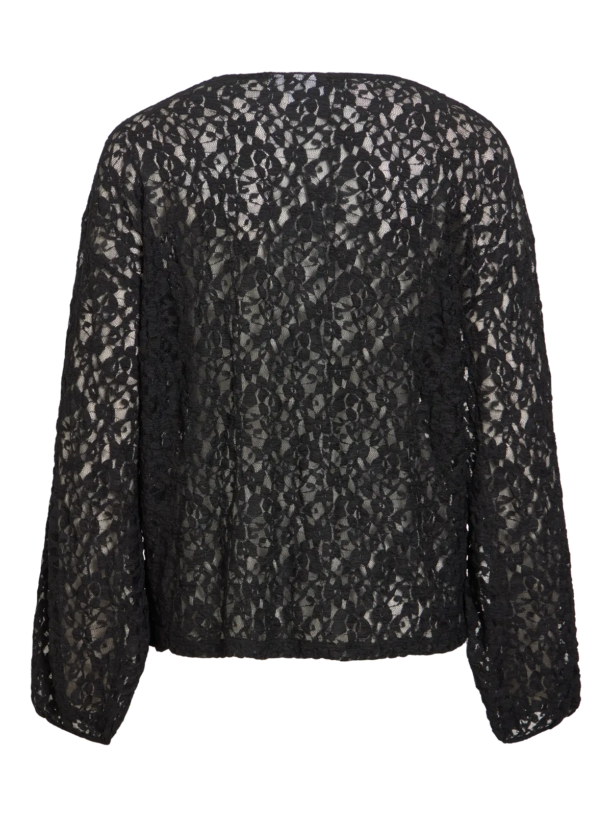 VL VIALDEIA O-NECK L/S Bluse - sort
