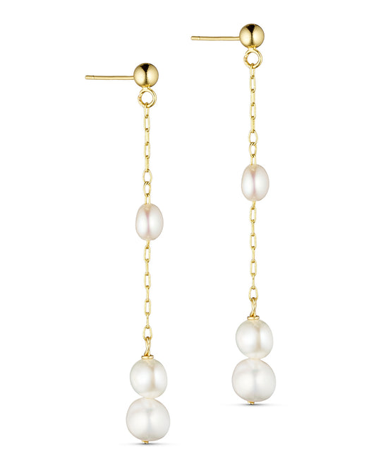 TS Mallory Earring - hænger m/ferskvandsperler
