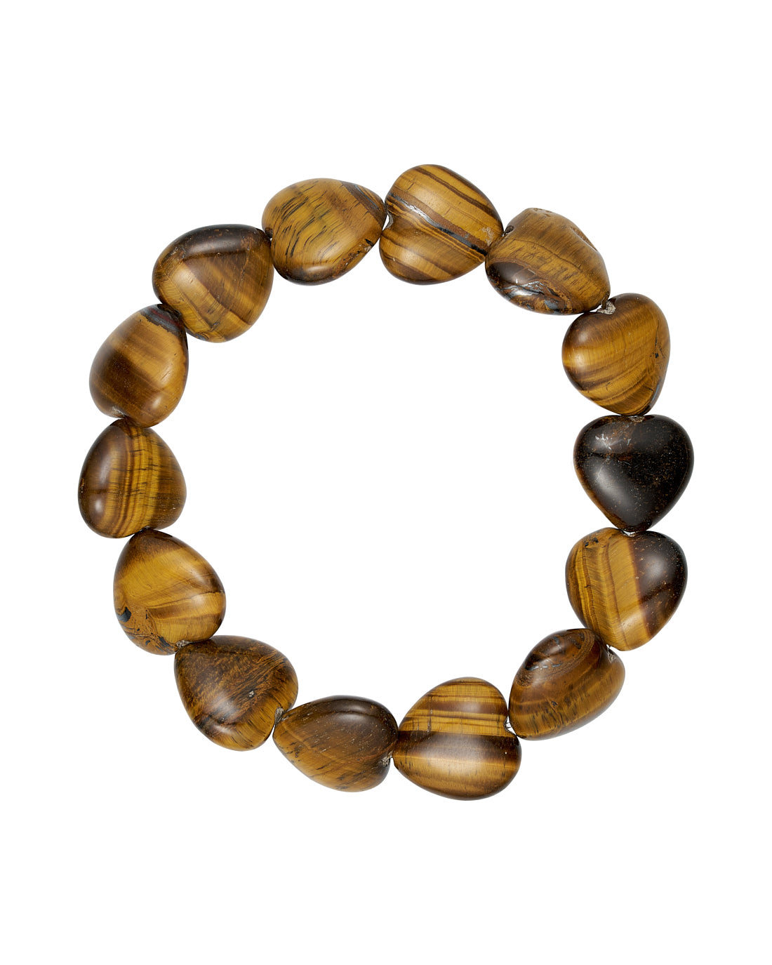 TS Heart Stone bracelet - yellow tiger eye