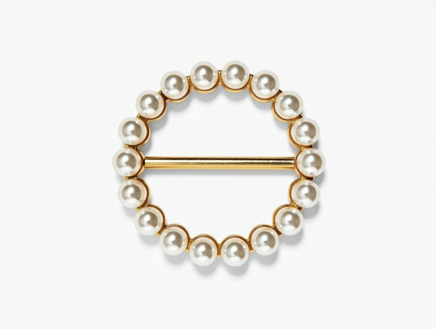 TS Gretha Scarf Ring - forgyldt