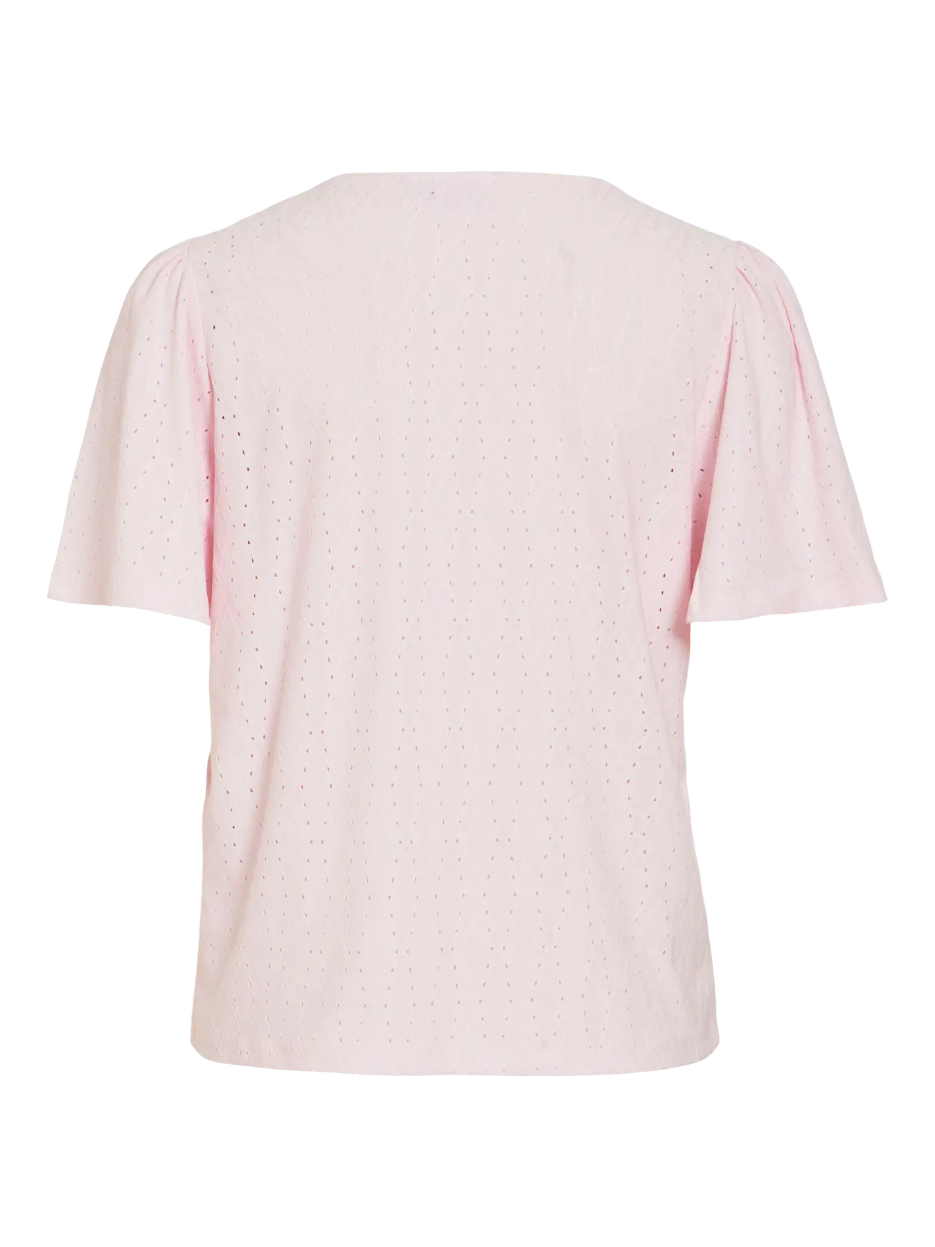 VL VIBELLI O-NECK S/S TOP - lyserød