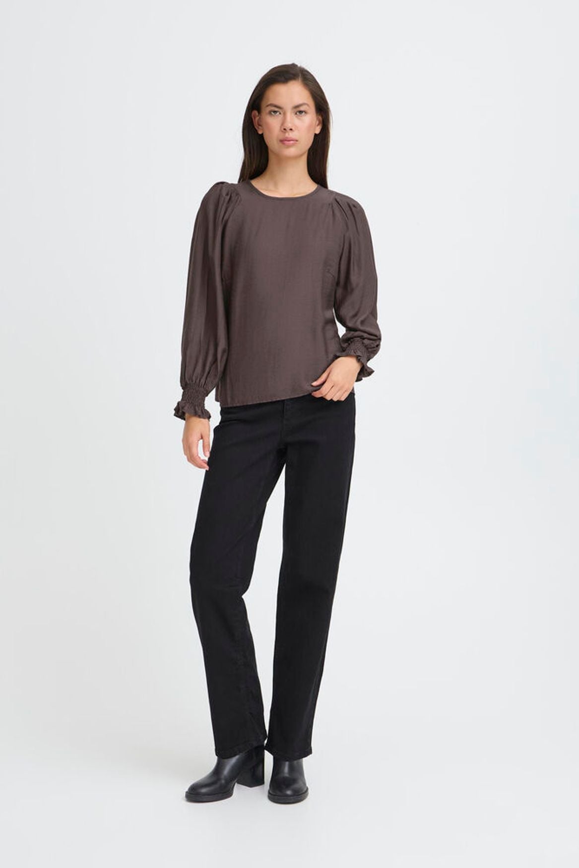 IC Wilma blouse - Shale brun