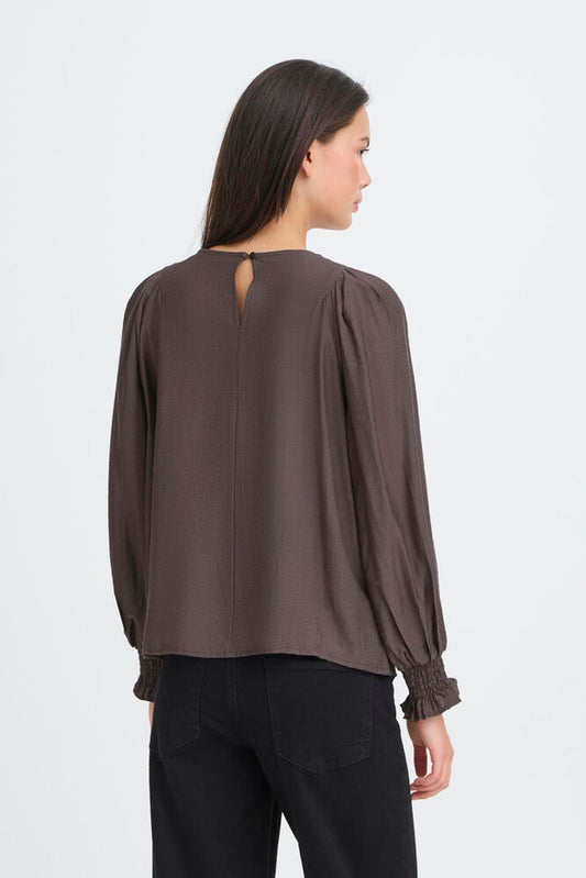 IC Wilma blouse - Shale brun