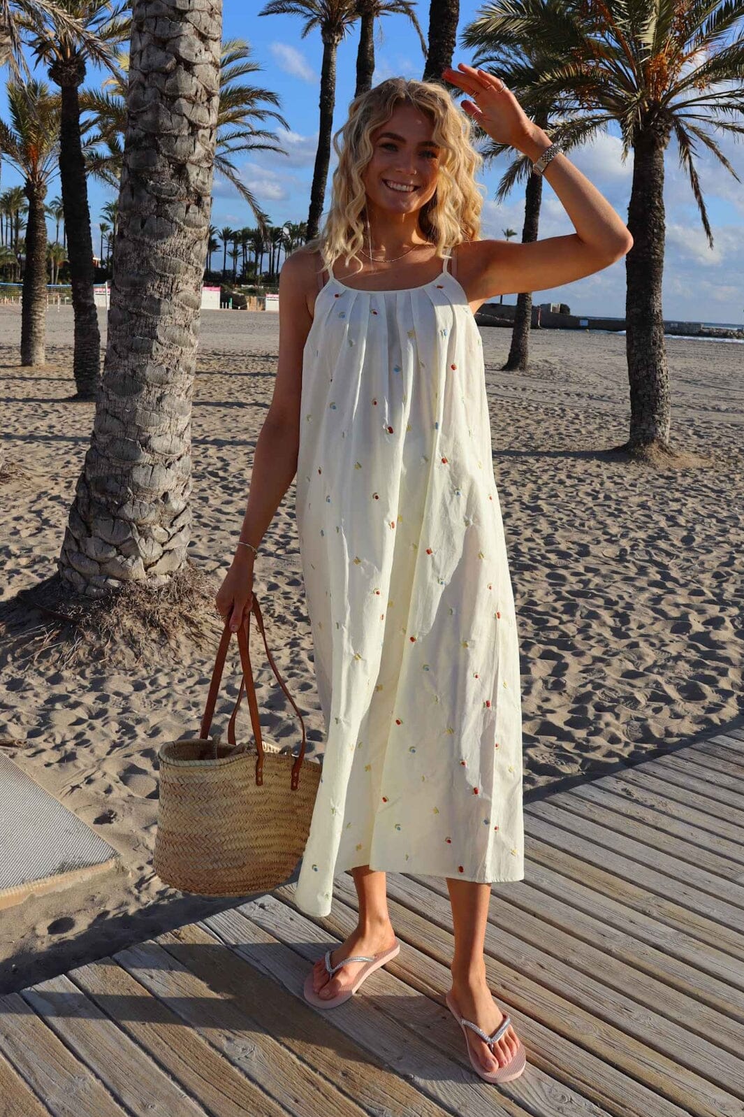 LB Similla strop dress - cashew creme