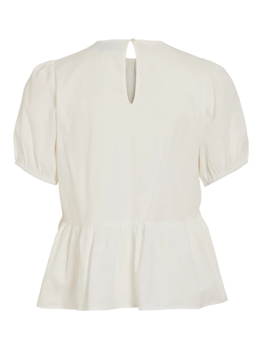 VL Vesefika 2/4 Bluse Top - hvid
