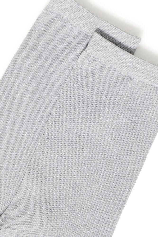 IC Glitter strømper i julestjerne - silver