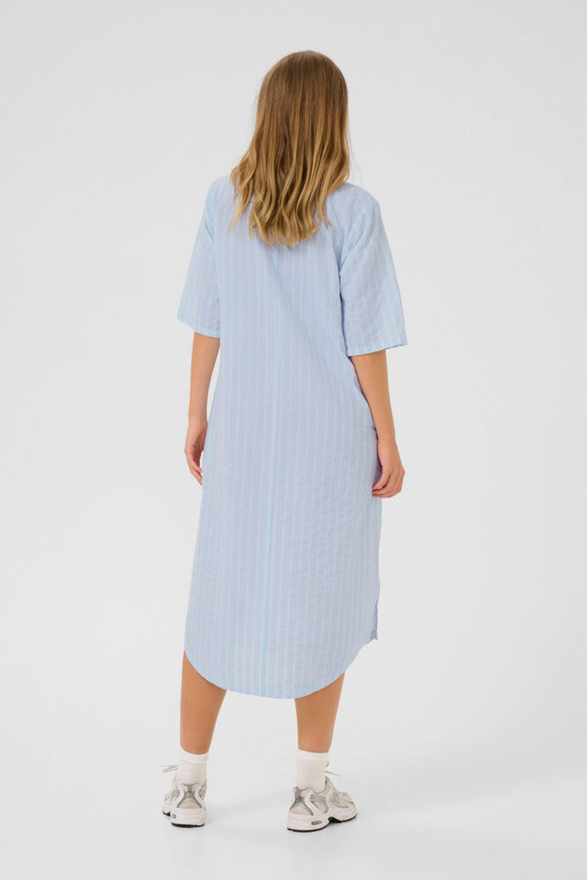 KA Sara Kaftan Dress - blue/white stripe