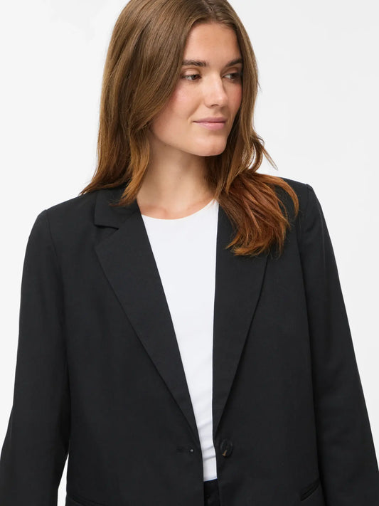 VL VIBELLA L/S BLAZER - BLACK - ENKELTRADET