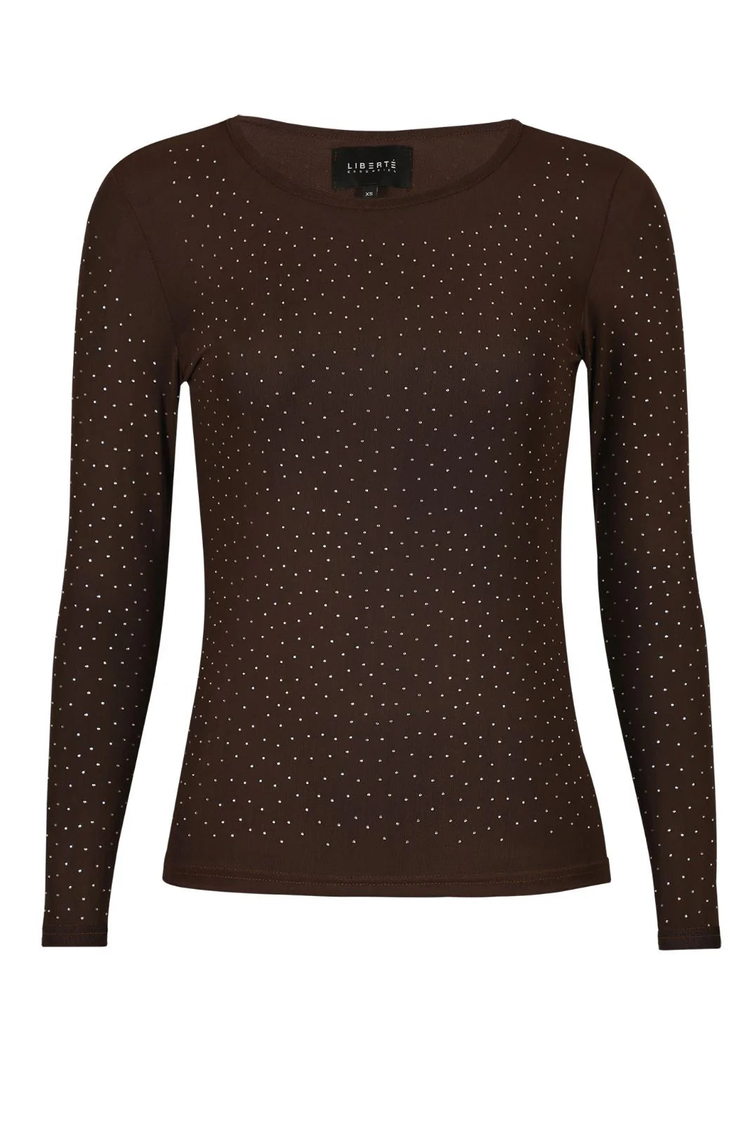 LB mesh - dark brown diamond dot