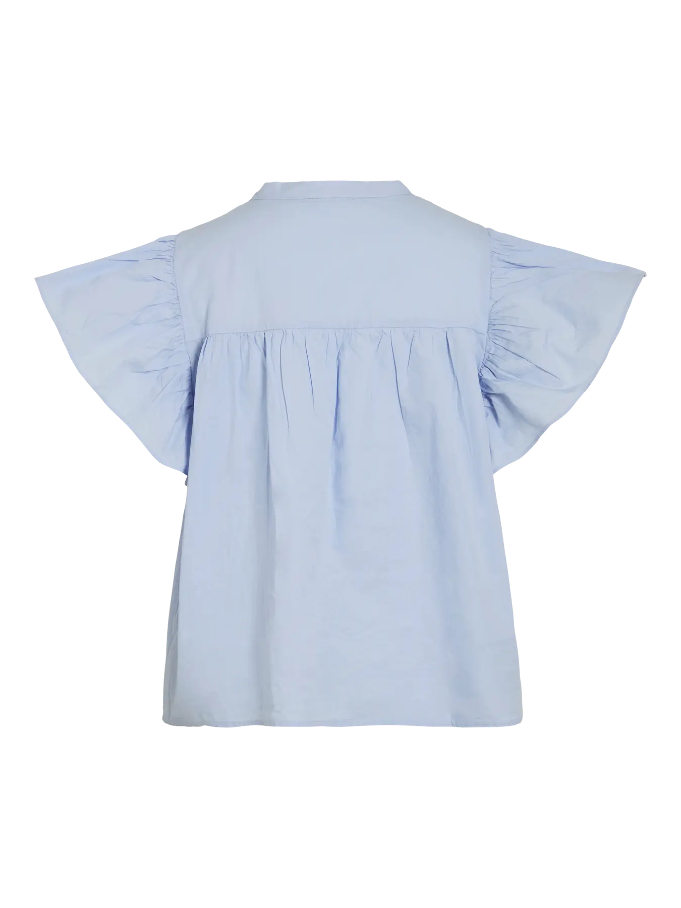 VL Vilaurel S/S V-Neck Top - lys blå
