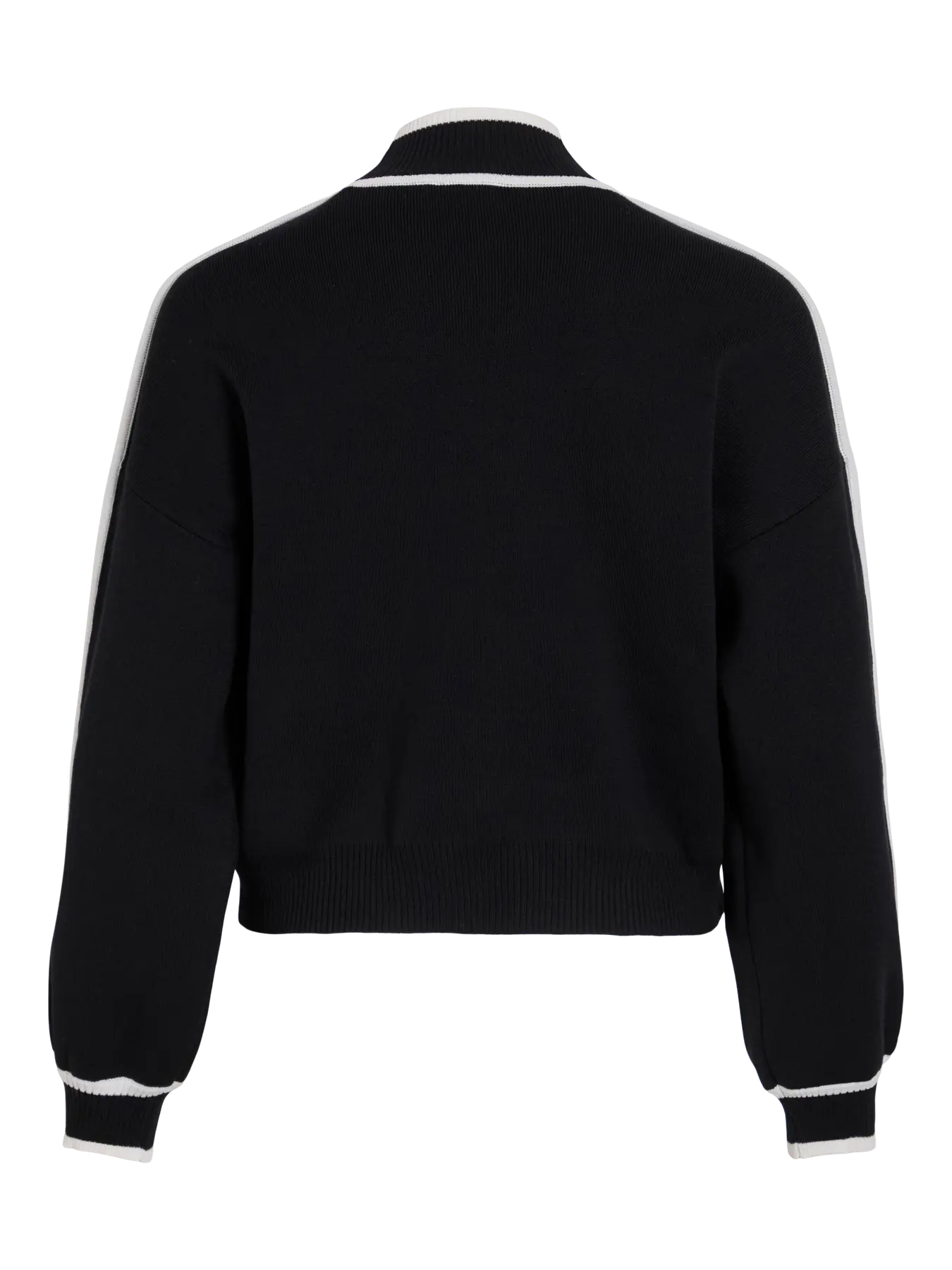 VL VILOCA HIGH NECK STRIPE KNIT - black