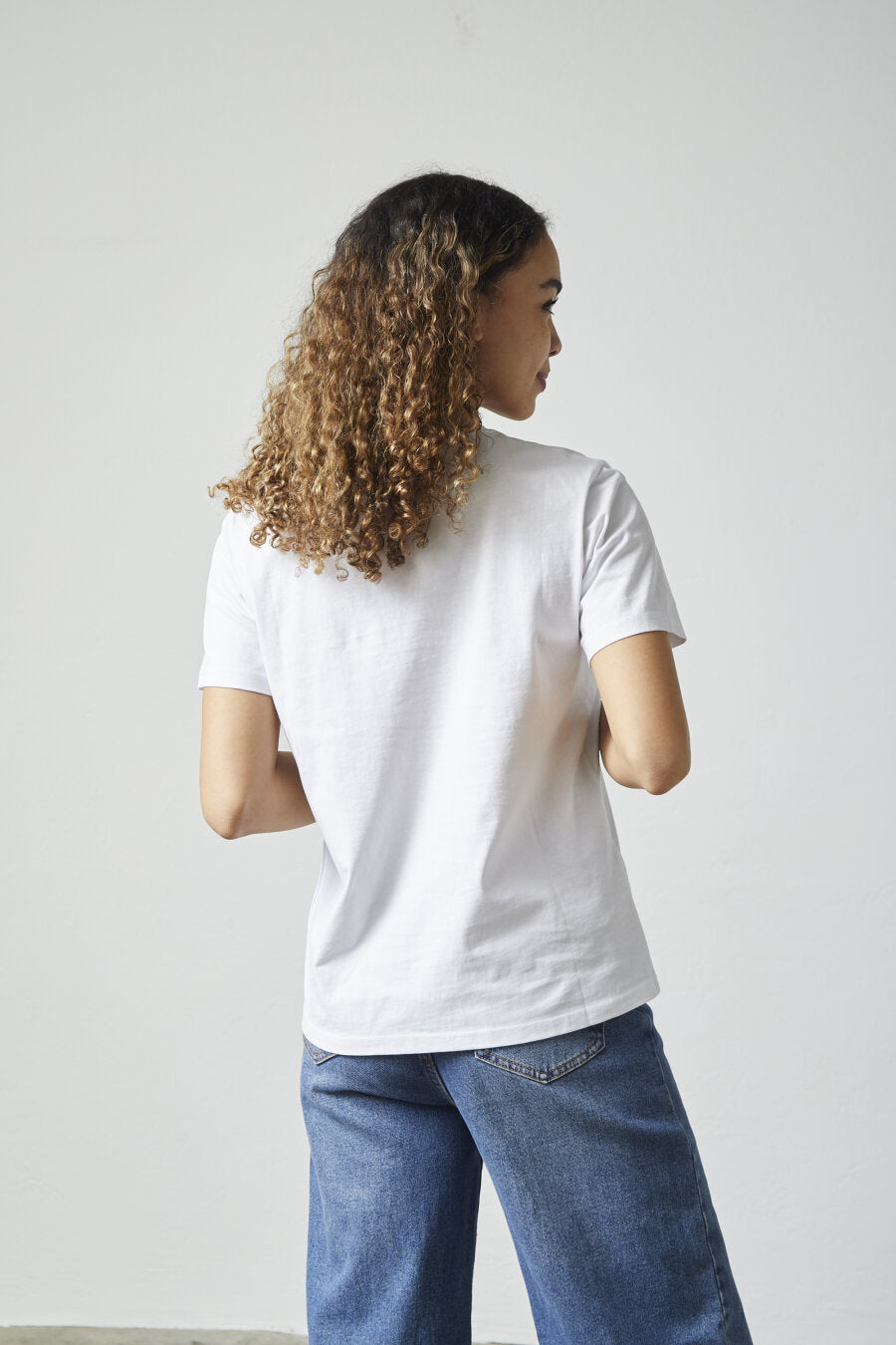 SP HYLA-SS T-shirt - hvid m/hulmønster