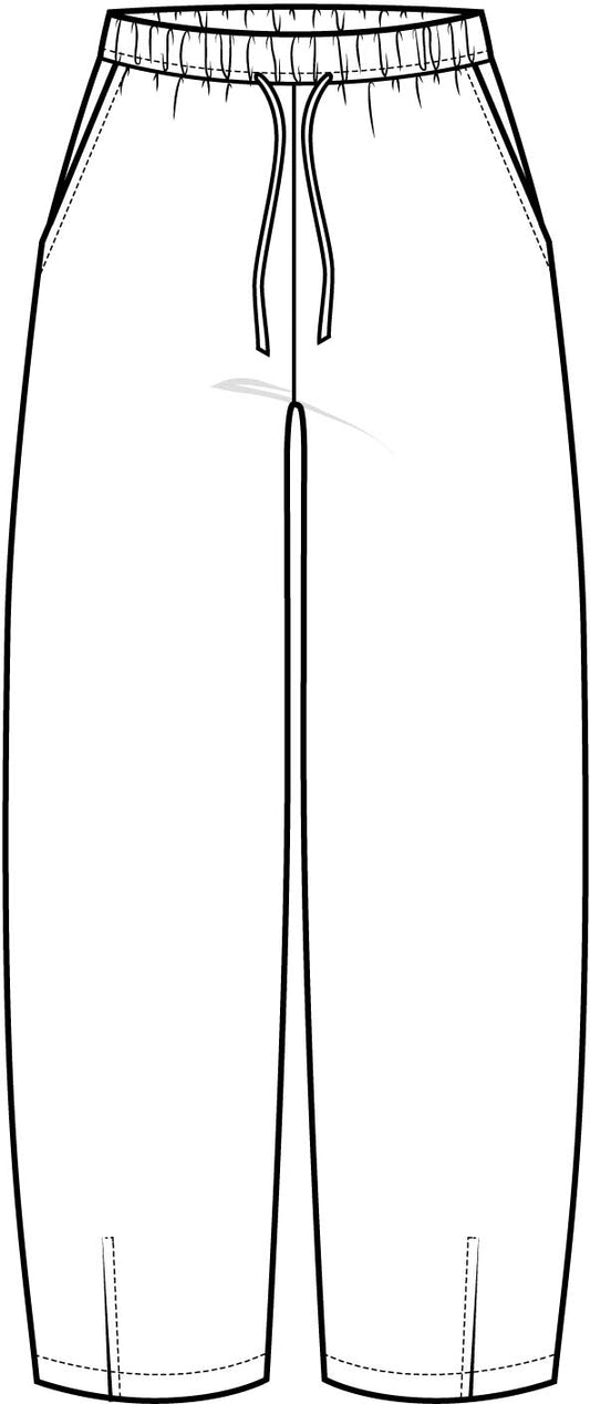 IC LINNO PA BARREL - Pants - hør - brown stripe