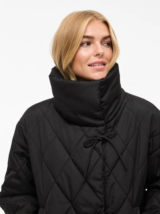 VL - VIBUMBLE L/S PUFFER JACKET - BLACK