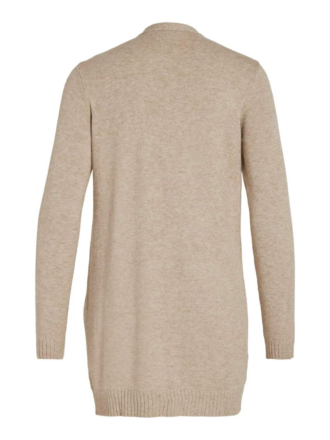 VL Cardigan - strik - halvlang - sand