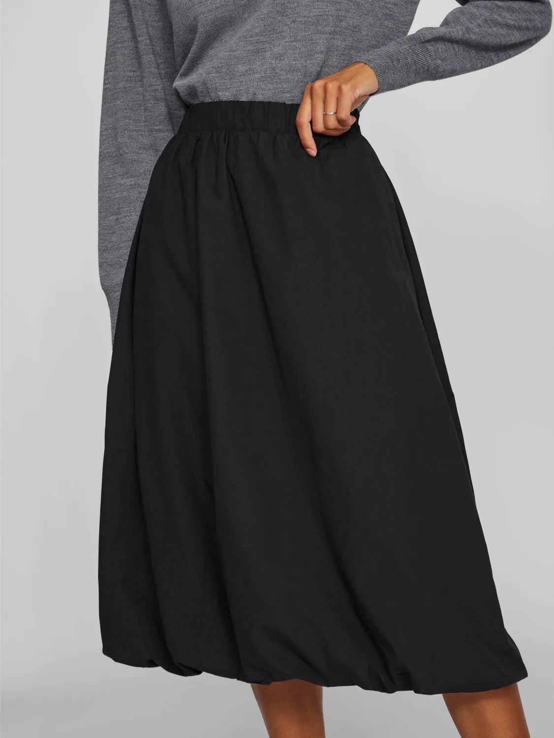 VL Visema Midi ballon skirt - sort