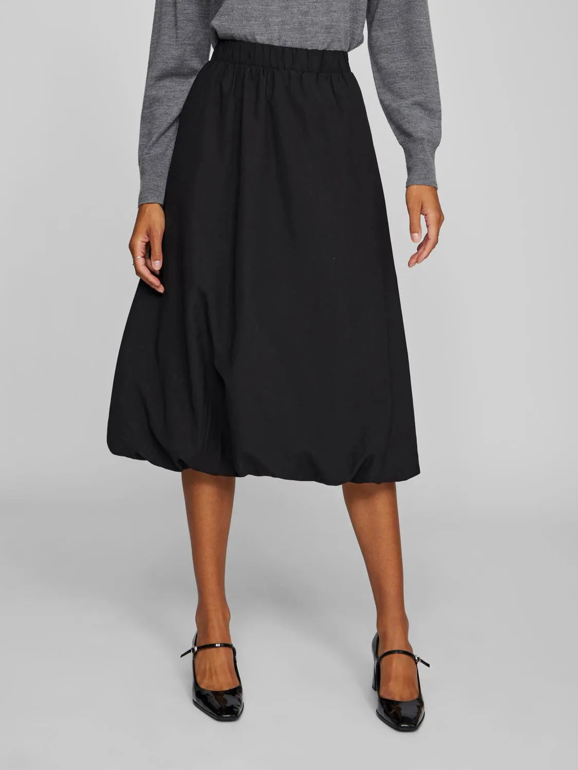 VL Visema Midi ballon skirt - sort