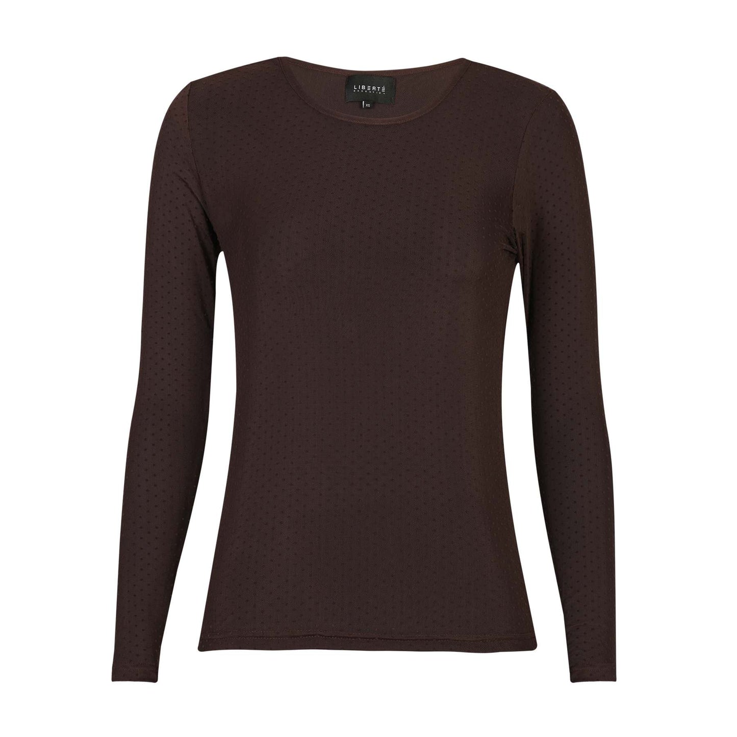 LB Mesh LS T-shirt - dark brown