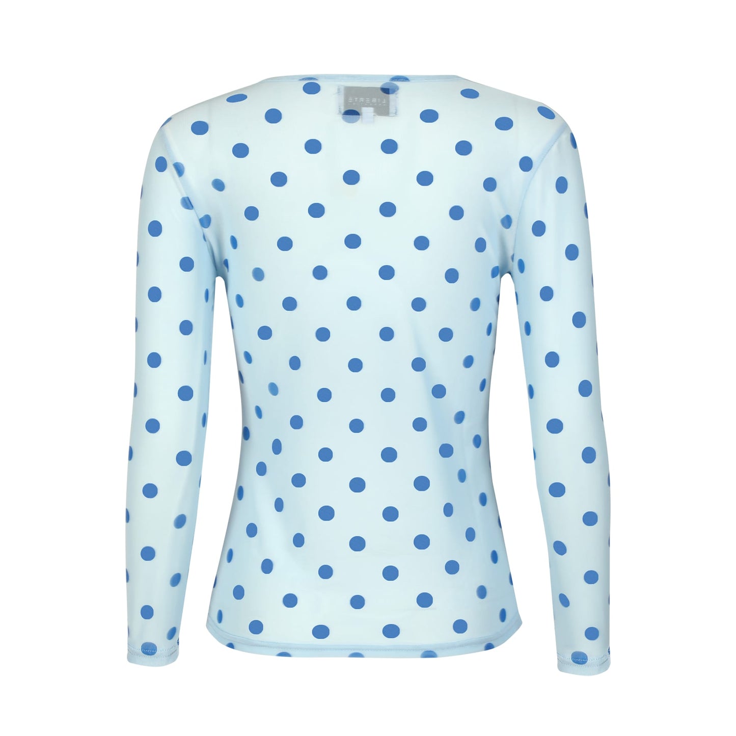 LB Mesh bluse - light blue blue dot