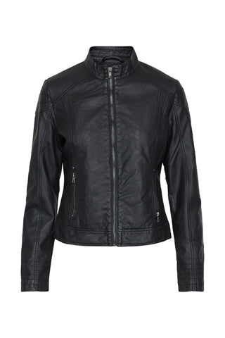 12/10-25 - OPRYDNING - SPAR 50-70% - SP DAILY Jacket - sort imiteret læder - XL
