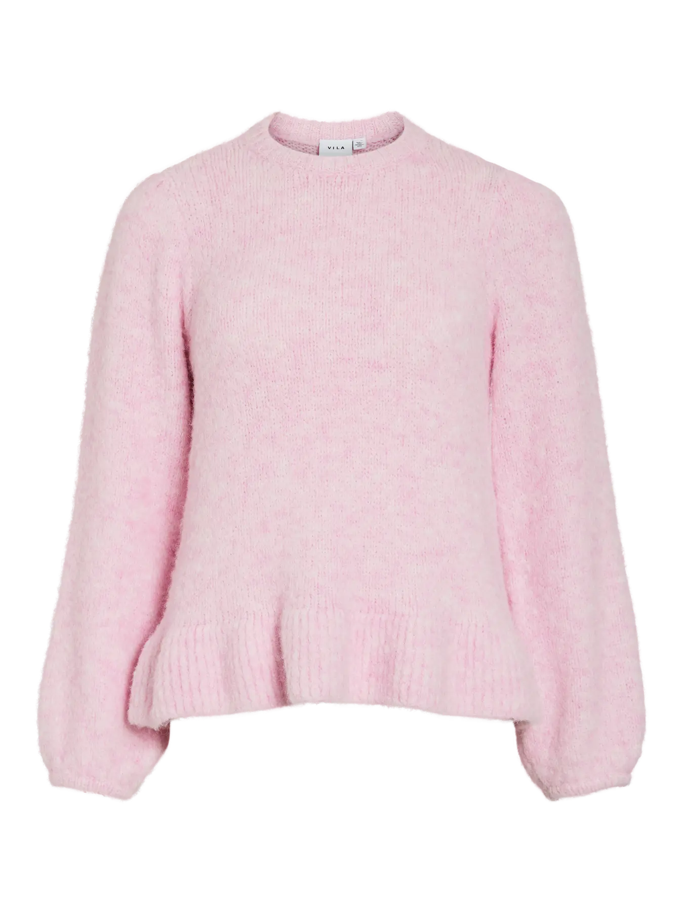 VL VIBOWS L/S O-NECK KNIT PULLOVER/LN -Cherry Blossom