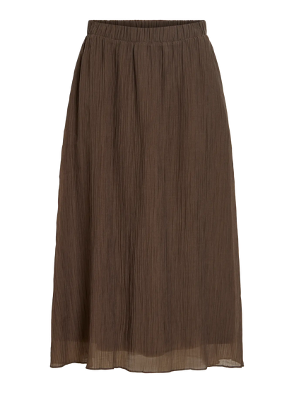 VL VIDANIRA HW MIDI SKIRT - brown