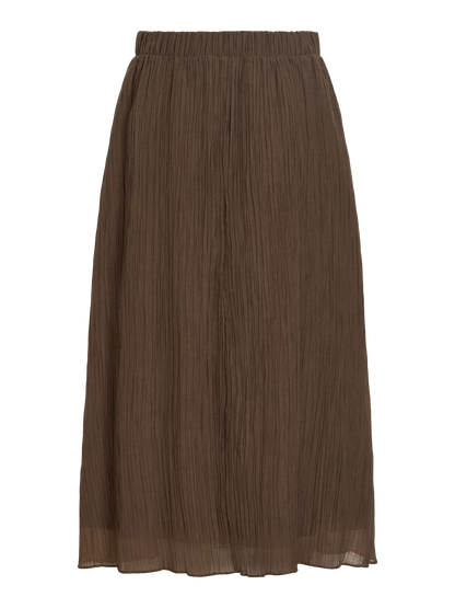 VL VIDANIRA HW MIDI SKIRT - brown