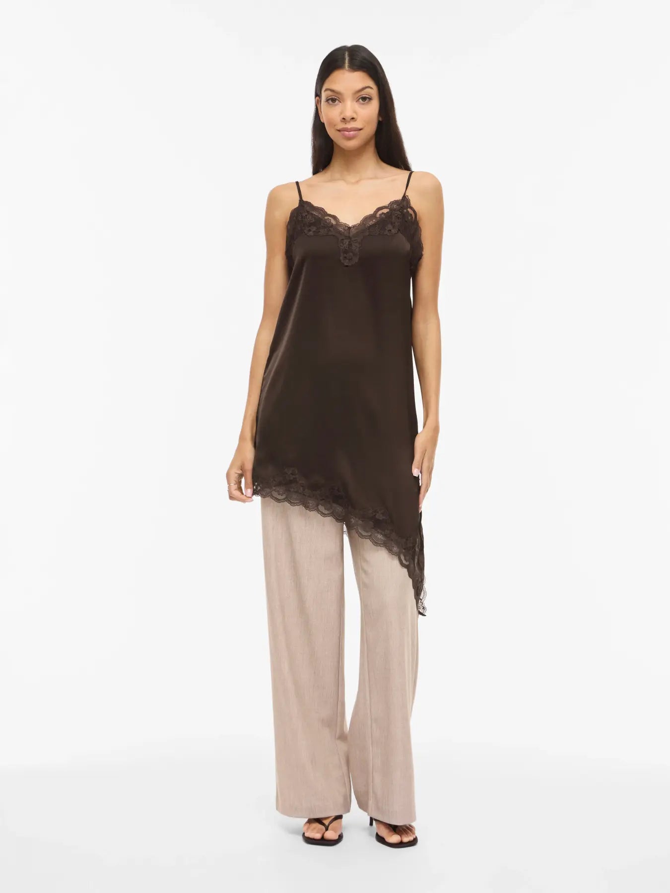 VL VILACEY STRAP DRESS - Coffee Bean